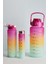 3'lü Spor Su Matarası Seti, 2l, 900ML ve 600ML, Dayanıklı Tritan Malzeme, Şık Tasarım 2