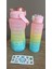 Pembe 2l ve 900ML Spor Su Şişesi, Motivasyonel Tasarım, Dayanıklı ve Şık Ürün 5