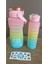 Pembe 2l ve 900ML Spor Su Şişesi, Motivasyonel Tasarım, Dayanıklı ve Şık Ürün 6