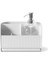 Sabun Pompalı Sling Lavabo Rafı Beyaz Renk 22X18 cm 1