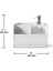 Sabun Pompalı Sling Lavabo Rafı Beyaz Renk 22X18 cm 8