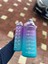 Mor 2'li Spor Su Şişesi, Yavrulu, Tritan, 2l ve 900ML, Motivasyonel, Taşınabilir 1
