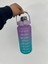 Mor 2'li Spor Su Şişesi, Yavrulu, Tritan, 2l ve 900ML, Motivasyonel, Taşınabilir 3
