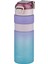 Çift Renk 800ML Kaydırmaz Silikon Su Matara Rahat Içim, Pipetsiz, Motivasyon 1