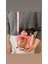 Sevimli Ayıcık Tasarımlı 1000 ml Çocuk Su Şişesi, Pembe Renkli, Sticker Detaylı 1