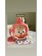Sevimli Ayıcık Tasarımlı 1000 ml Çocuk Su Şişesi, Pembe Renkli, Sticker Detaylı 2