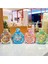 Sevimli Ayıcık Tasarımlı 1000 ml Çocuk Su Şişesi, Pembe Renkli, Sticker Detaylı 4