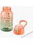 Turuncu 800ML Şeffaf Hafif Tasarım Spor ve Günlük Kullanım Için Ideal 2