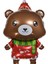 - Yılbaşı Noel Ayı 48CM Dekoratif Balonu 2