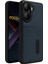 Xiaomi Poco X7 Pro Kılıf Sara Kartvizitli Deri Kılıf - Lacivert Glstd 2
