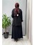 Omuz Düğme Detaylı Bluz Siyah T25Y-6067 4