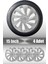 Fiat Palio Albea Linea 15" Inç Uyumlu 4 Adet 1 Takım Gri Kırılmaz Esnek Jant Kapağı 032 1