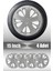 Hyundai Era Getz Tucson 15" Inç Uyumlu 4 Adet 1 Takım Gri Kırılmaz Esnek Jant Kapağı 029 1