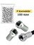 F Konnektör Rg6 U4 Uydu Anten Kablosu Jakı Standart 18 mm (Gümüş) 100'lü Paket 2