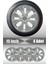 Seat Leon Toledo Altea 15" Inç Uyumlu 4 Adet 1 Takım Gri Kırılmaz Esnek Jant Kapağı 006 1