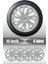 Seat Leon Toledo Altea 15" Inç Uyumlu 4 Adet 1 Takım Gri Kırılmaz Esnek Jant Kapağı 024 1