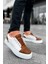 J169 Thorn Ortopedik Taban Günlük Cilt Erkek Sneaker Spor Ayakkabı Cbt Taba/beyaz 2