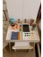 Mdf Çocuk Aktivite Masası | Açılabilir Kapaklı | Ergonomik Tasarım | 1 Sandalye 1 Masa 2