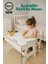 Mdf Çocuk Aktivite Masası | Açılabilir Kapaklı | Ergonomik Tasarım | 1 Sandalye 1 Masa 4
