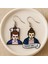 Stranger Things Eleven Karakteri Şekilli Mineli Kadın Küpe Çift Adet El Yapımı Küpe 1