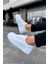 J169 Thorn Ortopedik Taban Günlük Cilt Erkek Sneaker Spor Ayakkabı Cbt Beyaz 5