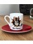 Kişiye Özel 3D Efektli Kırmızı Türk Kahvesi Fincanı Isimli Tasarım 1