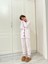 Kız Çocuk Kalpli Önden Düğmeli Pamuklu Pijama Takımı 7/8-8/9-9/10 Yaş 2