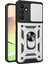 Samsung Galaxy M15 Kılıf Pars Lens Yüzüklü Silikon - Gümüş Svlrs 1