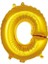 Vitrini O Harfi 16 Inç Gold Renk Folyo Balon 36 cm (Altın) 1