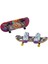 Wheels Skate Retro Temalı Ikili Parmak Kaykay ve Ayakkabı Paketleri HXL17-HXL19 1