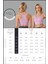 Kadın Alt-Üst Takım Şort & Sabit Pedli Üst Crop Denizde Havuzda Sporda Swimsuit Lila Takım 3107 9