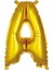 Vitrini A Harfi 16 Inç Gold Renk Folyo Balon 36 cm (Altın) 1