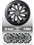 Skoda Fabia Octavia Rapid 15" Inç Uyumlu 4 Adet 1 Takım Gri Siyah Jant Kapağı 048 1