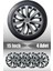 Renault Fluance Taliant Scenic 15" Inç Uyumlu 4 Adet 1 Takım Gri Siyah Jant Kapağı 047 1