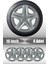 Peugeot 206 207 208 16" Inç Uyumlu 4 Adet 1 Takım Gri Kırılmaz Esnek Jant Kapağı 001 1