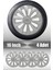 Fiat Linea Doblo Tipo 16" Inç Uyumlu 4 Adet 1 Takım Gri Kırılmaz Esnek Jant Kapağı 041 1