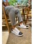 J251 Mirror Furry Ortopedik Taban Günlük Cilt Erkek Sneaker Spor Ayakkabı Cbt Beyaz/siyah 3