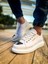 J175 Mirror Ortopedik Taban Günlük Cilt Erkek Sneaker Spor Ayakkabı Cbt Beyaz 1