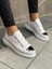 J251 Mirror Ortopedik Taban Günlük Cilt Erkek Sneaker Spor Ayakkabı Cbt Beyaz 2