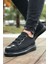J251 Mirror Suede Ortopedik Taban Günlük Süet Erkek Sneaker Spor Ayakkabı Sst Siyah 1