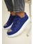 J251 Mirror Ortopedik Taban Günlük Cilt Erkek Sneaker Spor Ayakkabı Cbt Mavi 1