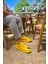 J251 Mirror Ortopedik Taban Günlük Cilt Erkek Sneaker Spor Ayakkabı Cst Sarı 2