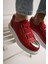 J251 Mirror Ortopedik Taban Günlük Cilt Erkek Sneaker Spor Ayakkabı Cbt Kırmızı 2