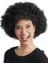 Siyah Renk Kıvırcık Afro Bonus Peruk Parti Peruğu 2