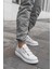 J253 Mirror Non Ortopedik Taban Günlük Cilt Erkek Sneaker Spor Ayakkabı Cbt Beyaz 5
