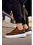 J253 Mirror Non Ortopedik Taban Günlük Cilt Erkek Sneaker Spor Ayakkabı Cbt Taba 3