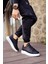 J253 Mirror Non Ortopedik Taban Günlük Cilt Erkek Sneaker Spor Ayakkabı Cbt Siyah 3