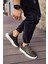 J253 Mirror Non Ortopedik Taban Günlük Cilt Erkek Sneaker Spor Ayakkabı Cbt Haki 2