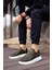 J253 Mirror Non Ortopedik Taban Günlük Cilt Erkek Sneaker Spor Ayakkabı Cbt Haki 3