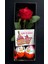 Dogum Gunu Hediyesi Kiza 25CM Mor Ayıcık Kırmızı Gül ve Kinder Joy Yumurtalar Dogumgunu Cicek 3